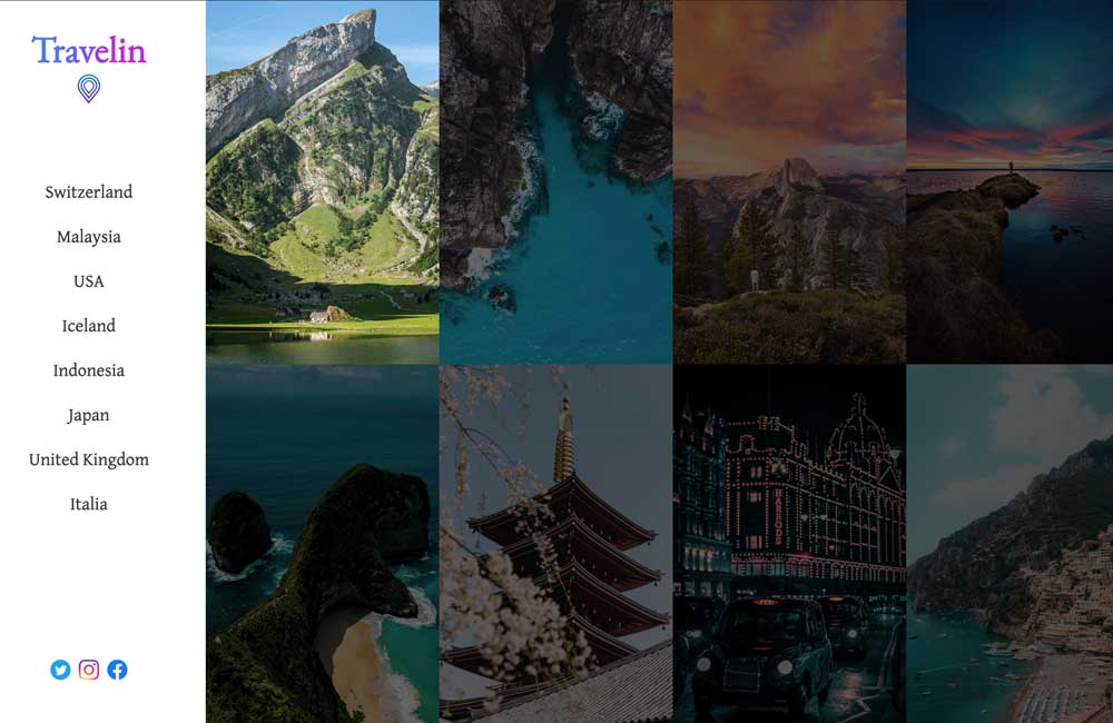 観光サイト[Travelin]